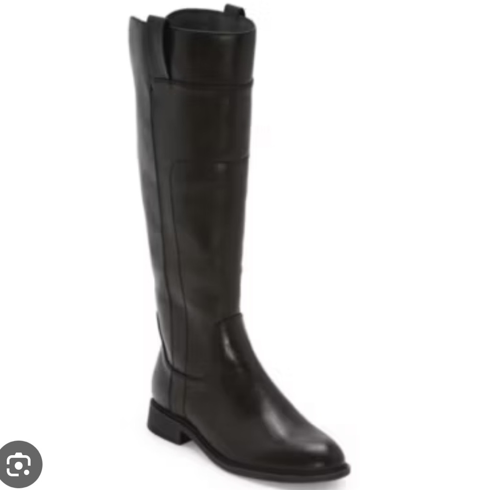FRYE AND CO. Giovanna Black Leather Heeled Boots